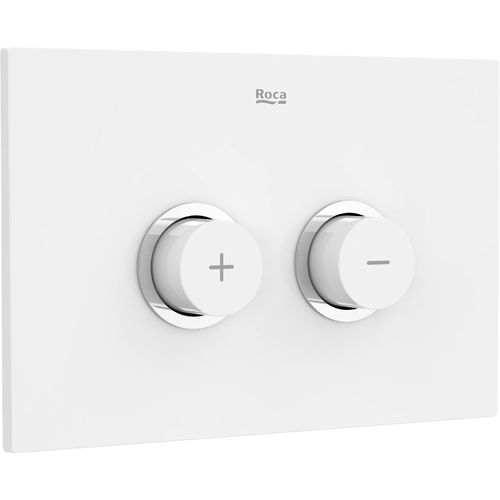 Roca Panels PL10 (DUPLO ONE) - Dual Flush Plate, Pneumatic Activation (White)