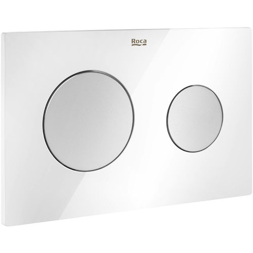Roca Panels PL10 (DUPLO ONE) - Dual Flush Plate (White & Grey)