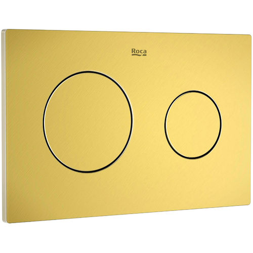 Roca Panels PL10 (DUPLO ONE) - Dual Flush Plate (Brushed Brass)