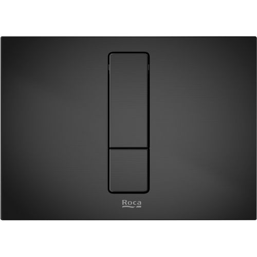 Roca Panels PS4 (DUPLO S) - Dual Flush Plate (Titanium Black)