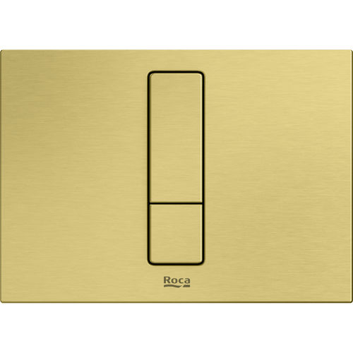 Roca Panels PS4 (DUPLO S) - Dual Flush Plate (Brushed Brass)