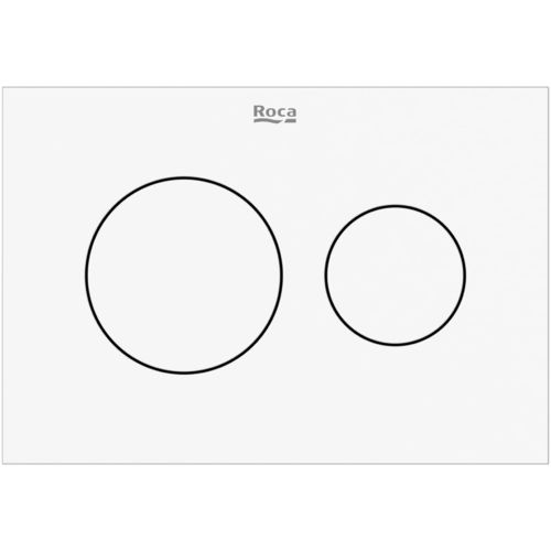 Roca Panels PS3 (DUPLO S) - Dual Flush Plate (Matt White)
