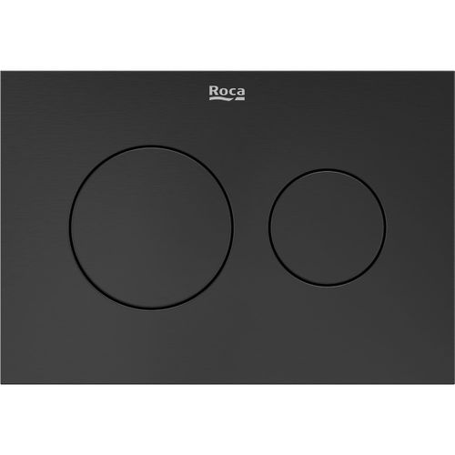 Roca Panels PS3 (DUPLO S) - Dual Flush Plate (Brushed Titanium Black)
