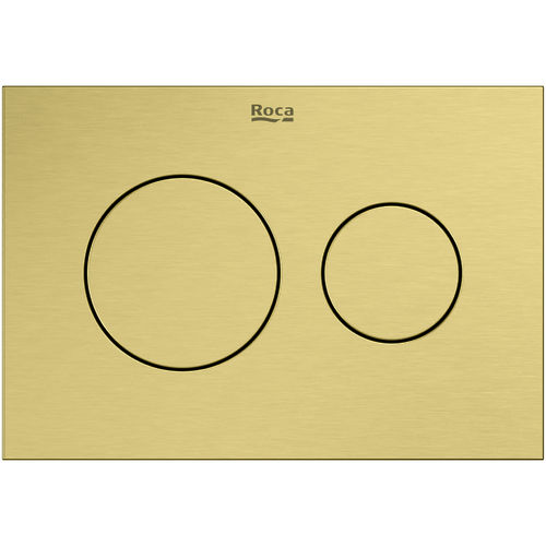 Roca Panels PS3 (DUPLO S) - Dual Flush Plate (Brushed Brass)