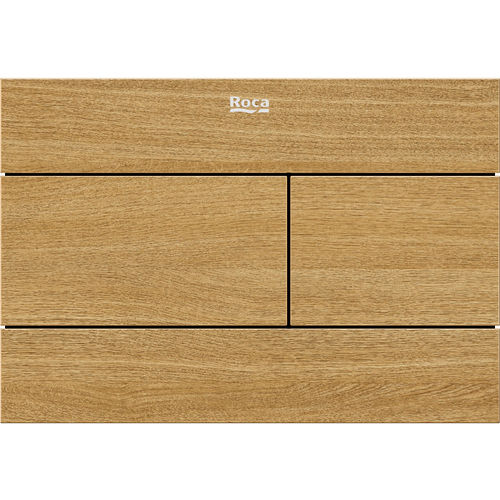 Roca Panels PS2 (DUPLO S) - Dual Flush Plate (Oak)