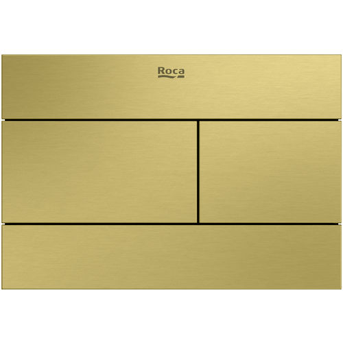 Roca Panels PS2 (DUPLO S) - Dual Flush Plate (Brushed Brass)