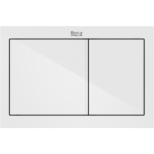 Roca Panels PS1 (DUPLO S) - Dual Flush Plate (Gloss White)