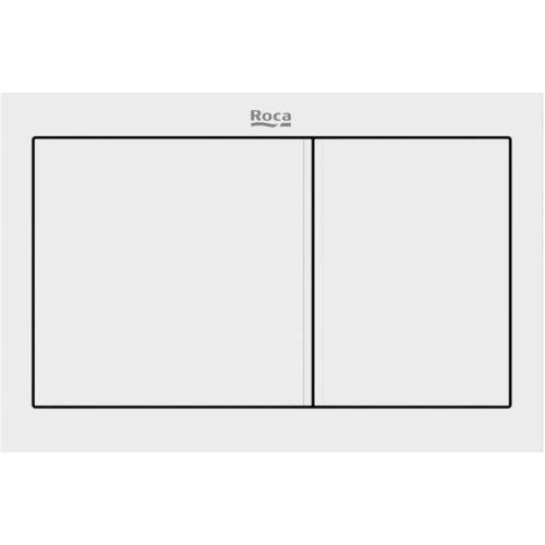 Roca Panels PS1 (DUPLO S) - Dual Flush Plate (Matt White)