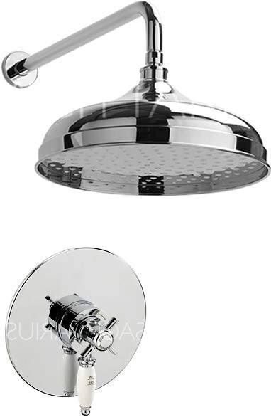 Sagittarius Churchmans Shower Valve With Arm & 300mm Head (Chrome).