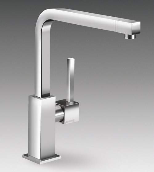 Kitchen Tap With Single Lever (Brushed Stainless Steel). Smeg Taps SM ...