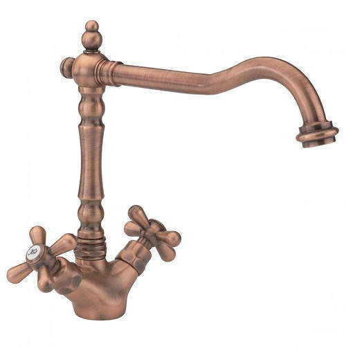 Tre Mercati Kitchen French Classic Kitchen Tap (Old Copper).