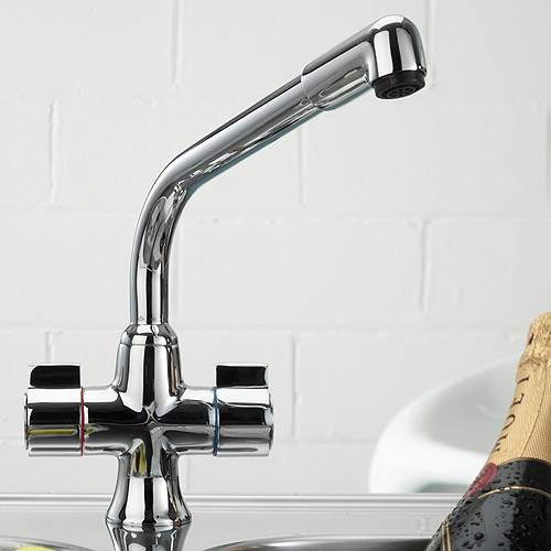 Tre Mercati Kitchen Gloucester Dual Flow Kitchen Tap (Chrome).