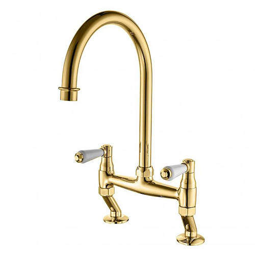 Tre Mercati Kitchen Series 900 Dual Flow Kitchen Tap (Gold).