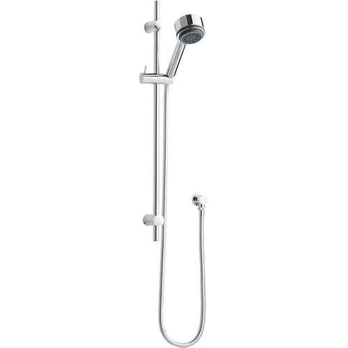 Component Slide Rail With Multi Function Shower Handset & Hose (Chrome).