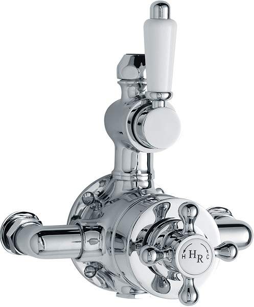 Nuie Traditional Dual exposed thermostatic shower valve.