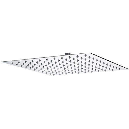 Component Large Square Shower Head (Chrome). 400x400mm.