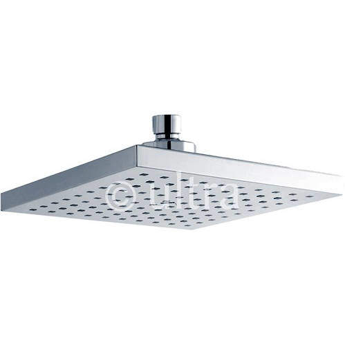 Component Square Shower Head (Chrome). 200x200mm.