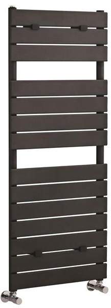 Hudson Reed Flat Panel Towel Radiator. 1213x500 (Anthracite).