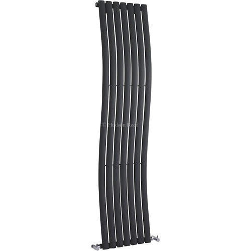 Hudson Reed Radiators Revive Wave Radiator (Anthracite). 413x1785mm.