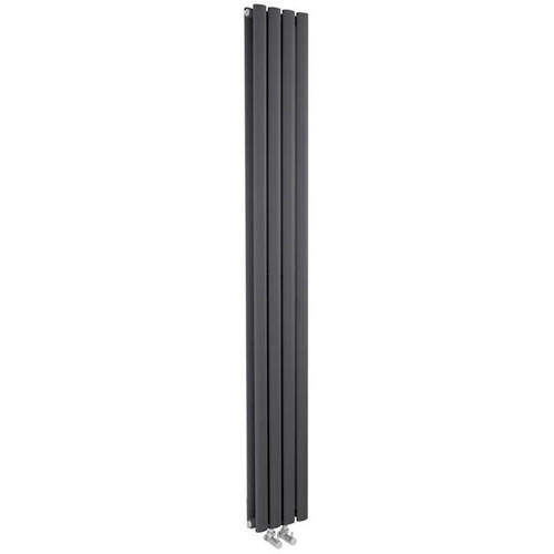 Hudson Reed Radiators Revive Vertical Radiator (Anthracite). 1800x236mm.