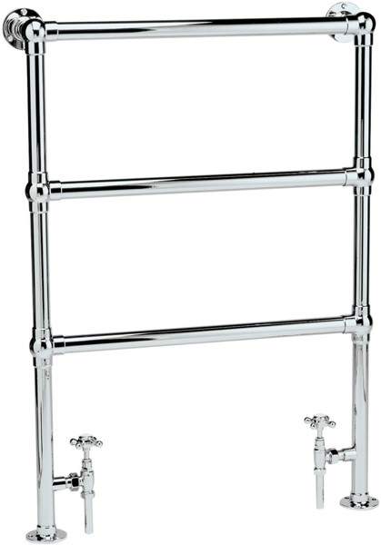 HR Traditional Countess heated towel rail (chrome). 660x940mm. 691 BTU