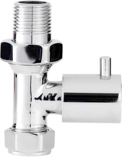 Towel Rails Economy Minimalist Straight Radiator Valves (Pair).