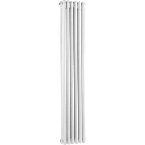 Hudson Reed Colosseum 3 Column Vertical Radiator (White). 291x1500mm.