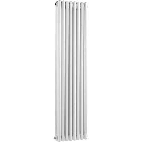 Hudson Reed Colosseum 3 Column Vertical Radiator (White). 381x1500mm.