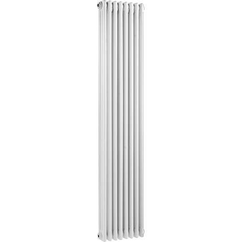 Hudson Reed Colosseum 3 Column Vertical Radiator (White). 381x1800mm.