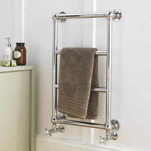 HR Traditional Epsom Traditional Towel Radiator H748 x W498 (Chrome).