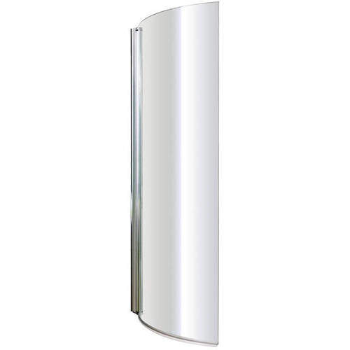 Nuie Bath Screens Curved Glass Bath Screen (1400x720mm).