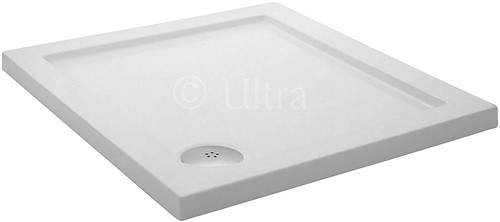 Crown Trays Low Profile Square Shower Tray. 800x800x45mm.