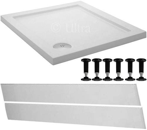 Crown Trays Easy Plumb Square Shower Tray. 800x800x45mm.