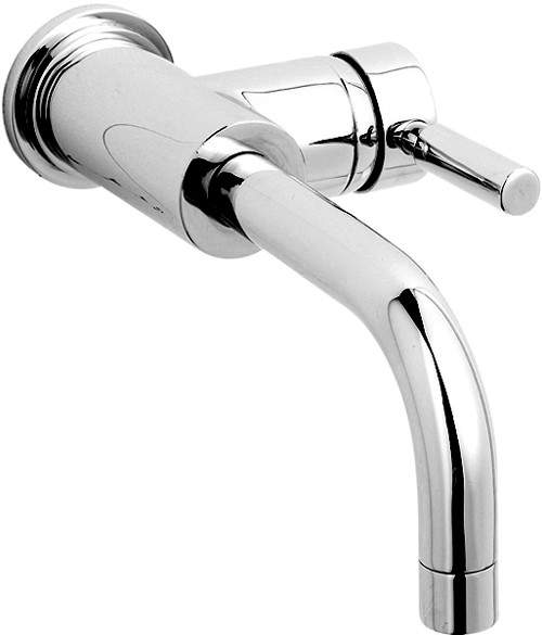 Tec Single Lever 1 Tap Hole Wall Mounted Basin Tap.