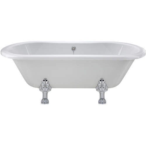 Hudson Reed Baths Kingsbury Double Ended Bath With Pride Feet 1500x745mm.