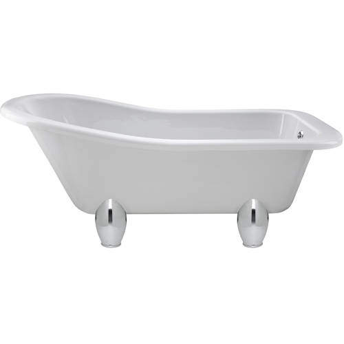 Hudson Reed Baths Brockley Slipper Bath & Deacon Feet 1700x730mm.