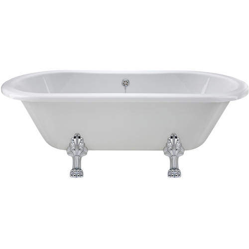 Hudson Reed Baths Kingsbury Double Ended Bath With Pride Feet 1700x745mm.