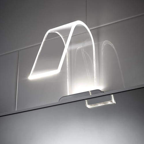 Curved Led Over Mirror Light Only Warm White Hudson Reed Curved Led Over Mirror Light Only Warm White Hudson Reed
