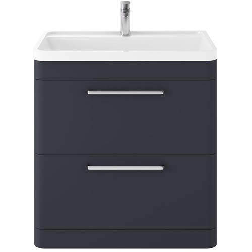 Hudson Reed Solar Floor Standing Vanity Unit & Basin 800mm (Indigo Blue).