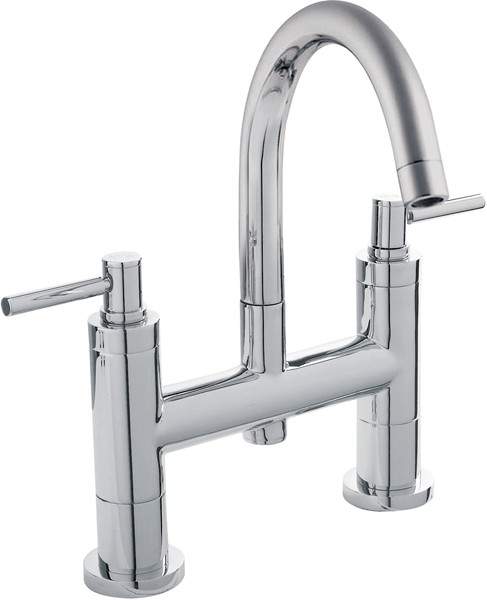 Hudson Reed Tec Bath Filler Tap With Small Spout & Lever Handles.