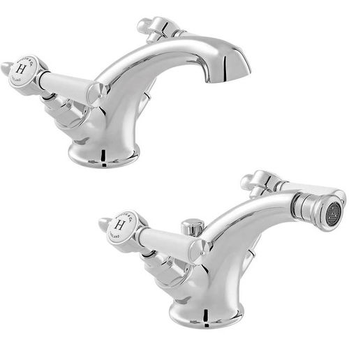 Vado Axbridge Mono Basin & Bidet Tap Pack With Lever Handles (Chrome).