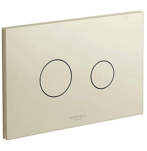 Vado Axbridge Flush Plate With Round Buttons (Bright Nickel).