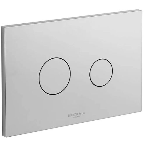 Vado Axbridge Flush Plate With Round Buttons (Chrome).