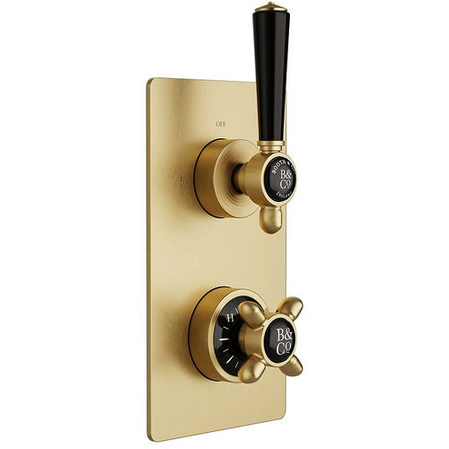 Vado Axbridge Thermostatic Shower Valve With 1 Outlet (Brushed Brass).