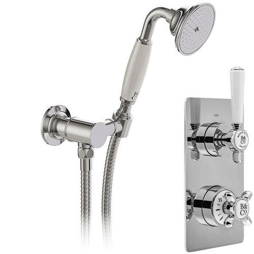 Vado Axbridge Thermostatic Shower Valve With Mini Shower Kit (Chrome).