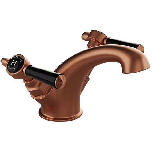 Vado Axbridge Mono Basin Mixer Tap With Lever Handles (Brushed Bronze).