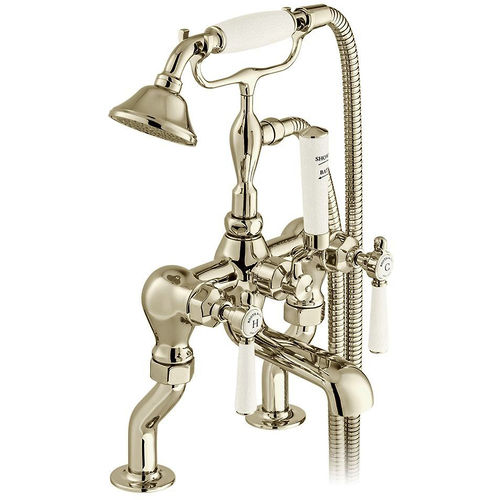 Vado Axbridge Bath Shower Mixer Tap With Lever Handles (Bright Nickel).