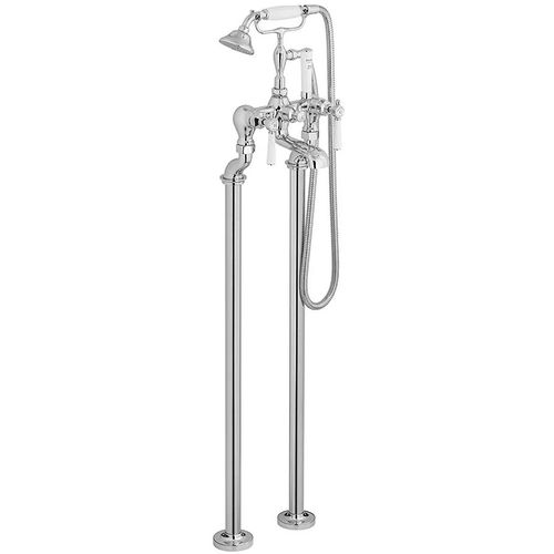 Vado Axbridge Freestanding Bath Shower Mixer Tap With Lever Handles (Chrome).