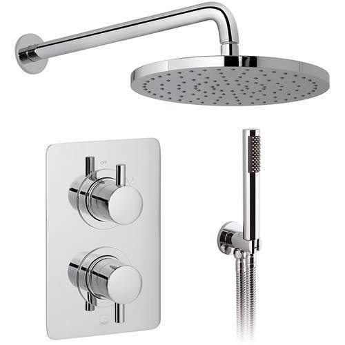 Vado Shower Packs Thermostatic Shower Set With 2 Outlets (Chrome).