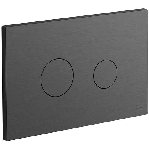 Vado Flush Plates Flush Plate With Round Buttons (Brushed Gunmetal).